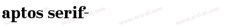 aptos serif字体转换